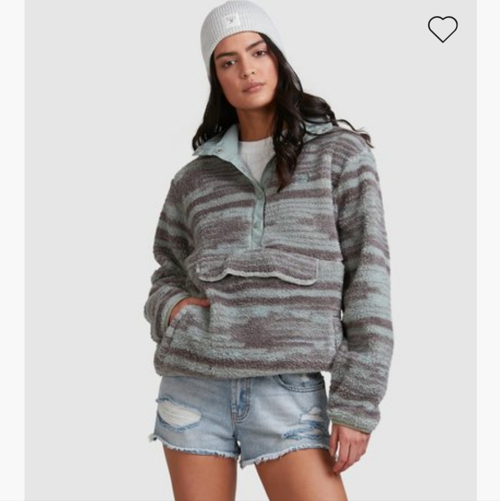 Eucalyptus Billabong A/Div switchback fleece pullover size L